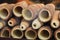 Trdlo or trdelnik - traditional national Czech sweet pastry dough, cooked on an open fire.