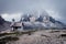 Tre Cime at cloudy evening