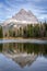 Tre Cime di Lavaredo reflected in Antorno lake, Dolomites Alps, Italy