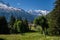 Tre le Champ hiking trail in Chamonix in Haute-Savoie, France