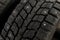 Tread of a used second-hand studded winter tire