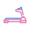 treadmill fitness sport color icon vector illustration