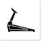 Treadmill glyph icon