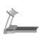 Treadmill. Running simulator for training in the gym.Gym And Workout single icon in monochrome style vector symbol stock