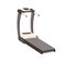 Treadmill with walking belt and handrails. Gym running machine. Equipment for jogging, cardio exercises, training