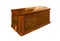 Treasure chest with clipping path