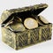 Treasure chest filled with coin, euro currency