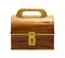 Treasure chest money box with a coin slot