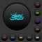 Treasure dark push buttons with color icons