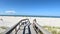 Treasure Island beach POV walking wooden walkway sandy beach