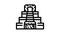 treasures of incas line icon animation