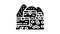 treasury chest glyph icon animation