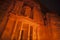 The Treasury at night, Petra, Jordan