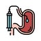 treatment bariatric color icon vector illustration