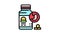 treatment digestion system color icon animation