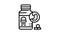 treatment digestion system line icon animation
