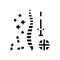 treatment scoliosis glyph icon vector illustration