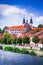 Trebic, Czech Republic. Charming historical city in Bohemia, world heritage