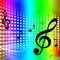 Treble Clef Background Means Artistic Melodies