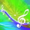 Treble Clef Background Shows Sound And Music