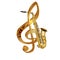 Treble clef saxophone live music