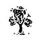 tree autumn glyph icon vector illustration