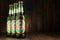 Tree bottles of Tsingtao beer