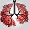 Tree Branches Like Lungs - Vector Illustration