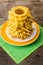 Tree cake. Baumkuchen. Traditional Germany and Lithuania layered cake