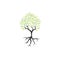 Tree clip art graphic design template vector isolated