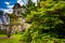 A tree and the Cylburn Mansion at Cylburn Arboretum in Baltimore