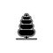 Tree, cypress icon. Simple glyph, flat vector of tree icons for ui and ux, website or mobile application