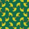 Tree frog pattern seamless. Tropical amphibian vector background