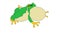 Tree frog singing, colored animation