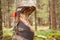 Tree gnawed by beaver