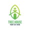 Tree house logo for company and business