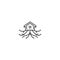 Tree house, root home. Vector logo icon template