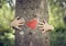 Tree hugging, love nature