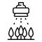 Tree irrigation icon, outline style
