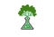 Tree Laboratory Symbol Logo Design Illustration
