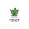 Tree leaf nature herb logo line filled icon symbol bold style