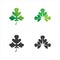 Tree leaf vector and green logo design friendly concept