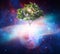 Tree of life, cosmic womb, creation, portal universal love, life concept