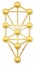 Tree Of Life Golden Kabbalah Symbol