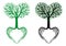 Tree of life, heart tree, vector