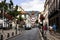 The Tree Lined Main Shopping Streets in Funchal Madeira Portugal