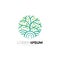 Tree logo with line design nature, earth logos