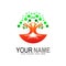 Tree logo that symbolizes social associations