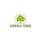 Tree logo template. nature icon design - vector, Tree icon concept of a stylized tree with leaves,