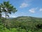 Tree, meadows and mountains in the Costa Rica highlands